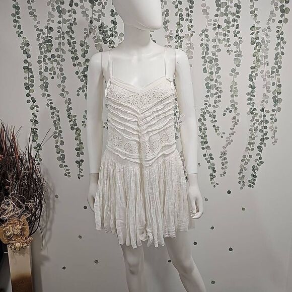 FREE PEOPLE One Annelise Slip Mini Dress Sz XS - Picture 4 of 12